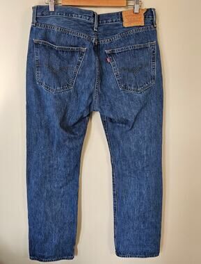 Levi's Men's 501 Button Fly Jeans 36x31 Straight Leg Original Fit Everyday